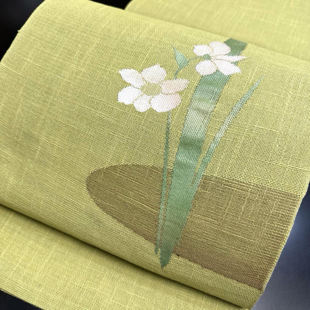 7-25 夏帯 夏物 開き名古屋帯 美品 正絹 着物 - メルカリ