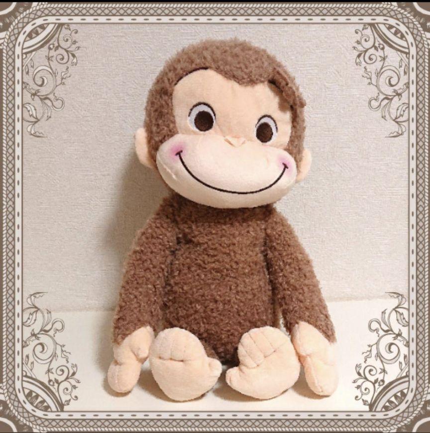 おさるのジョージ 赤いほっぺスーパーラージぬいぐるみ　5点セット おさるのジョージ 赤いほっぺ スーパーラージぬいぐるみ
