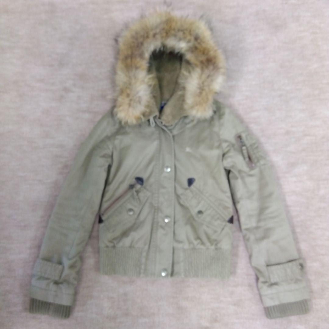 BURBERRY ・バーバリー　・モッズコートファー付き　 サイズ38