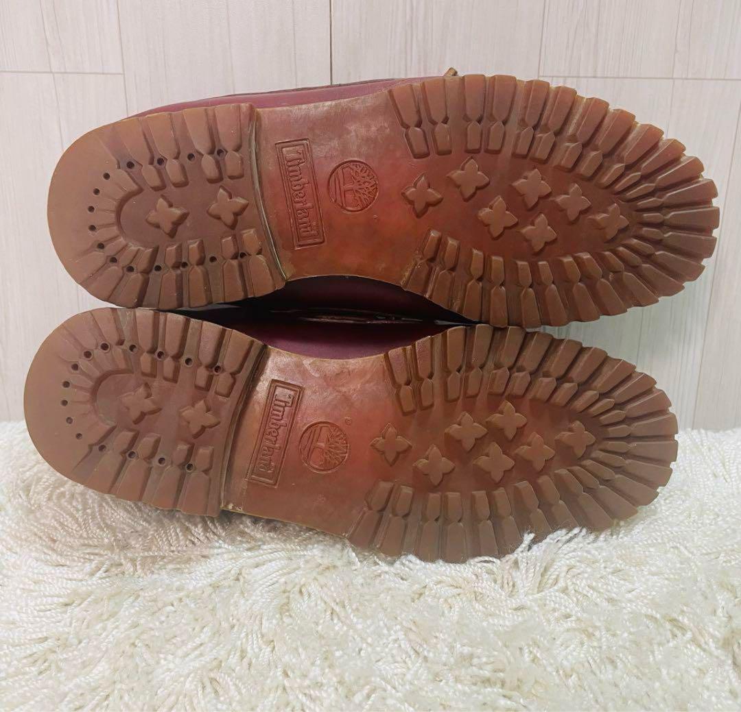 Timberland 3 eyeモカシン バーガンディ26.5cmUK7.5