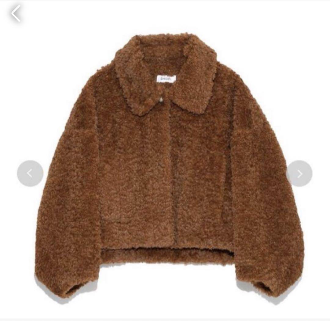snidel Sustainableショートボアコート