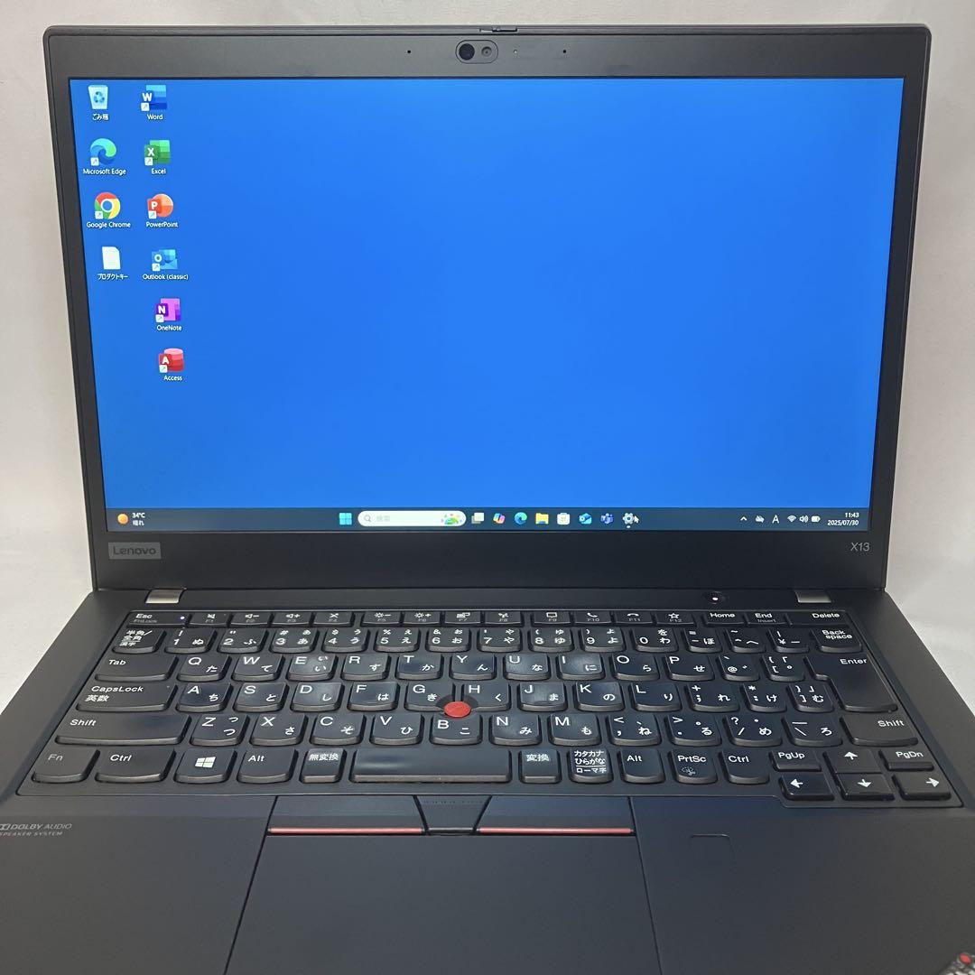 準美品 ThinkPad X13 Gen1 Ryzen5 16GB オフィス24 - メルカリ