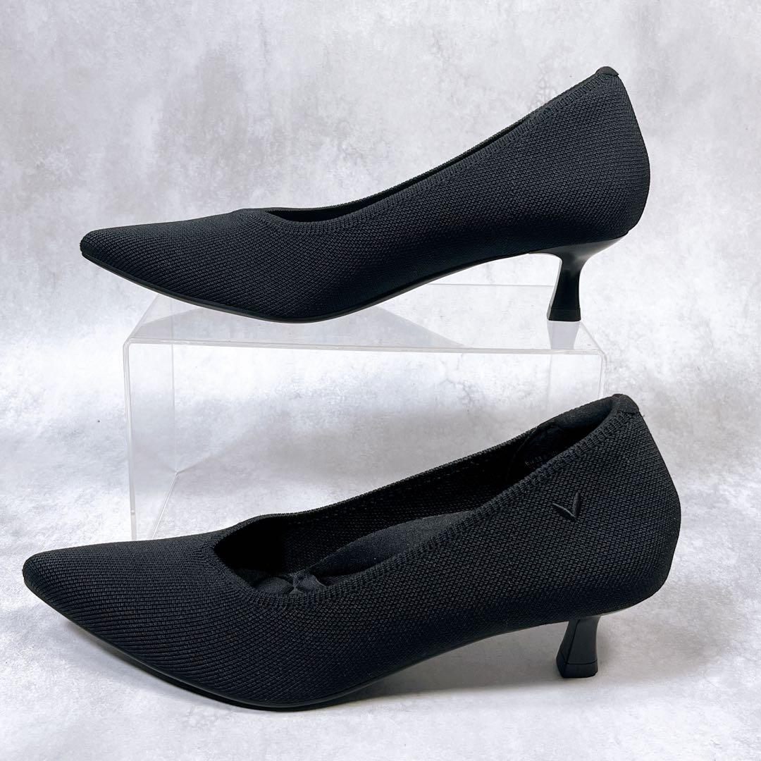 ☆未使用級☆【VIVAIA】 Scarlett (38.5) ニットパンプス 黒