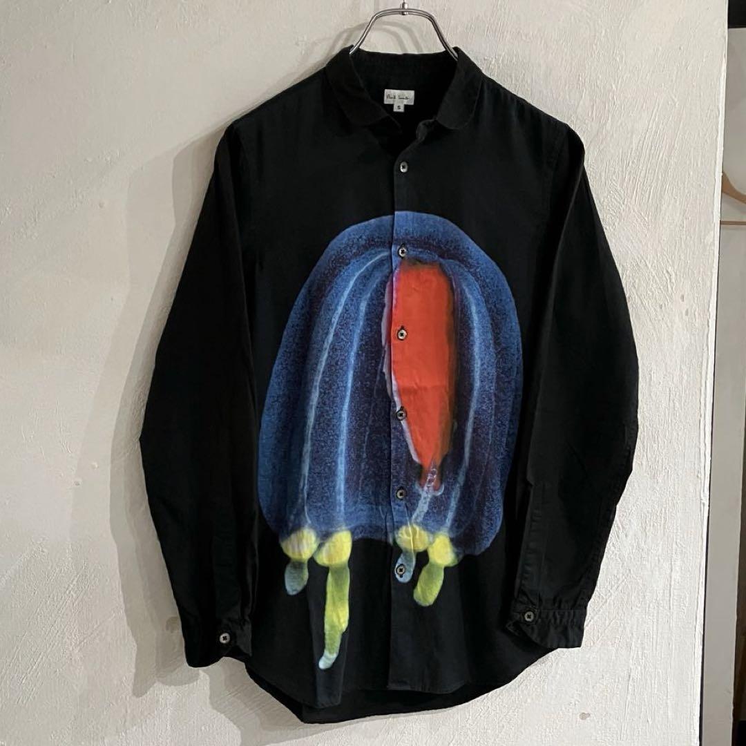 美品 paul smith クラゲプリント 長袖 シャツ ポールスミストップス