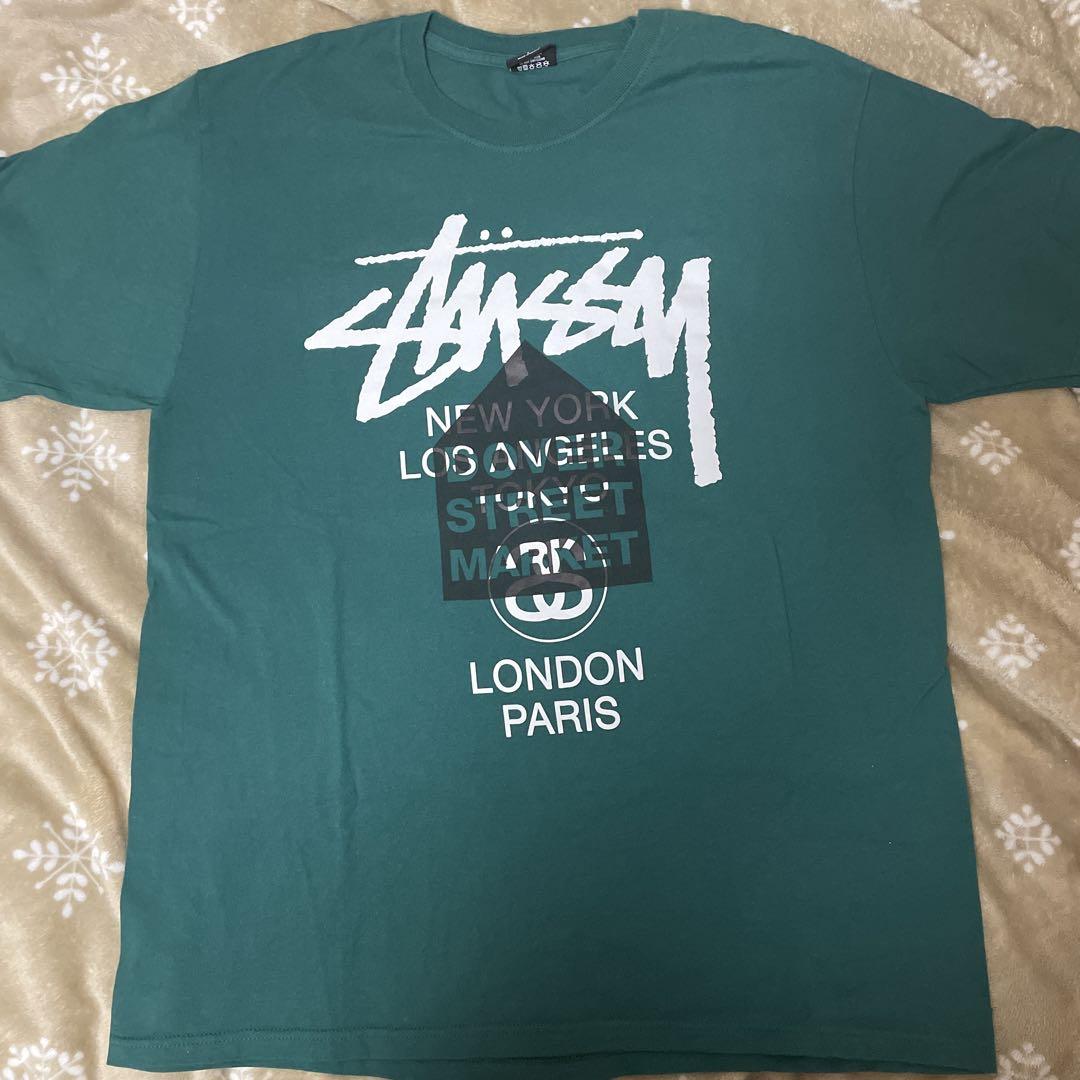 ★Stüssy グリーン ★Tシャツ ★Lサイズ