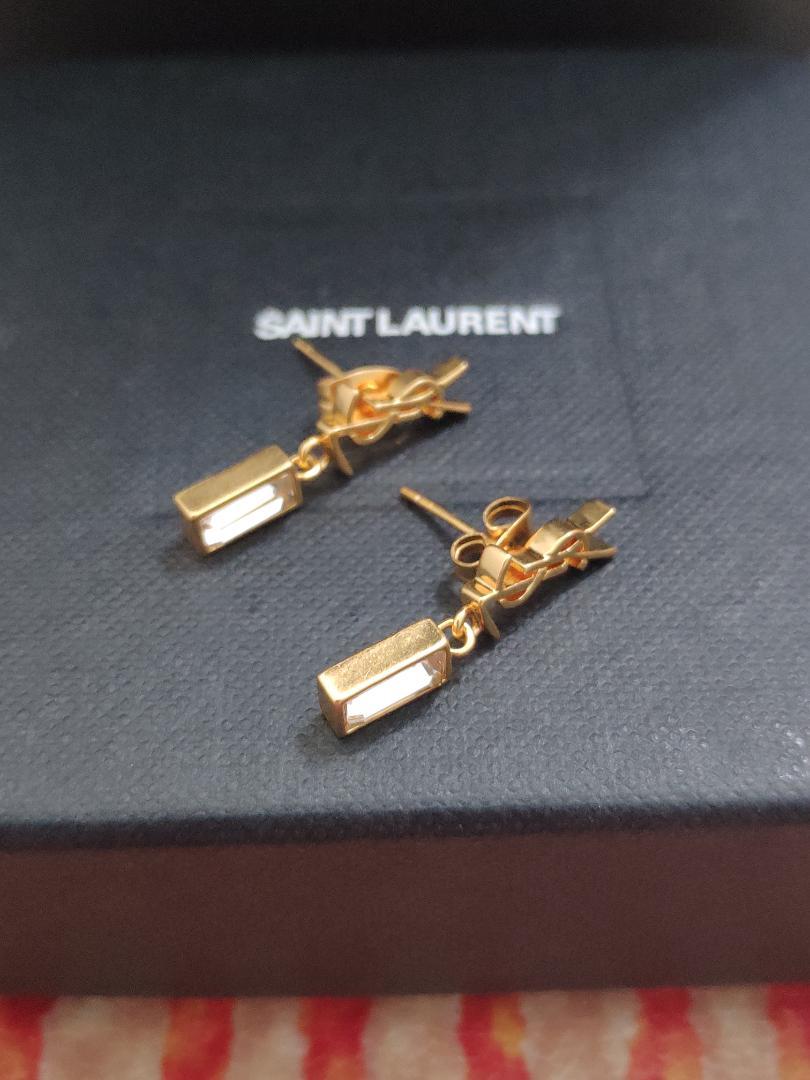 Saint Laurent・サンローラン　YSLピアス 金色　超美品