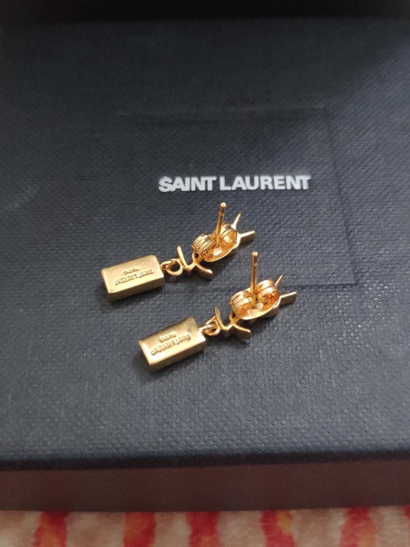 Saint Laurent・サンローラン　YSLピアス 金色　超美品