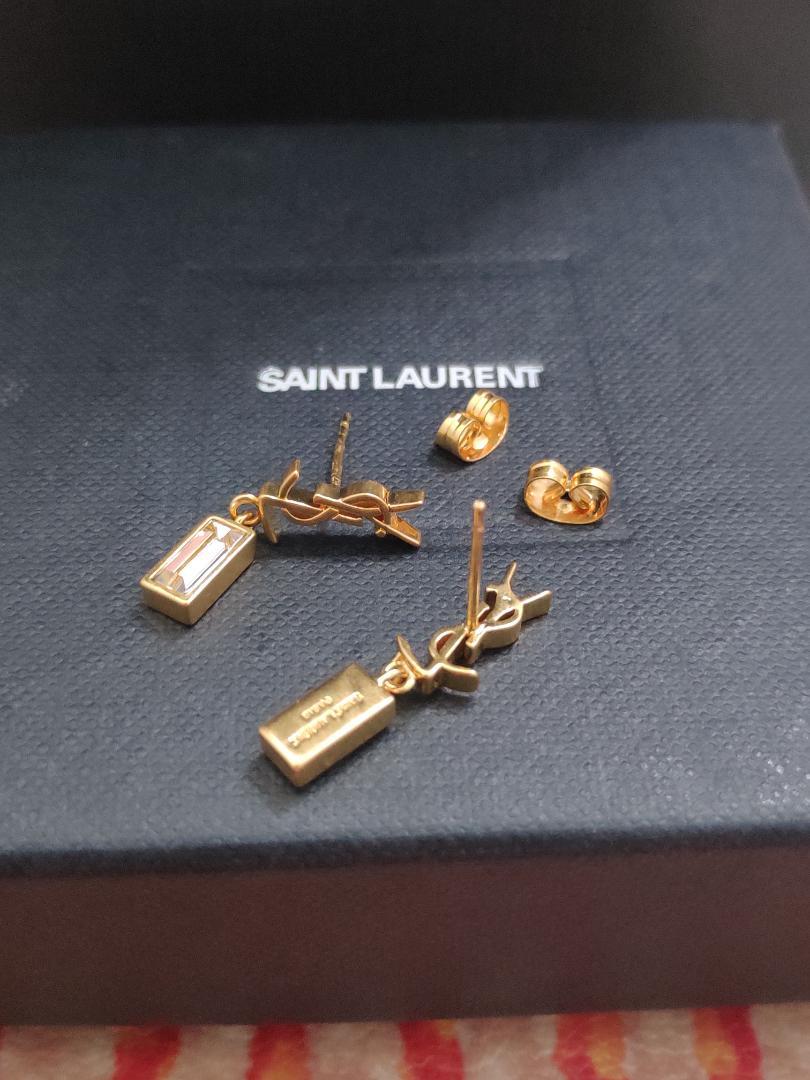 Saint Laurent・サンローラン　YSLピアス 金色　超美品