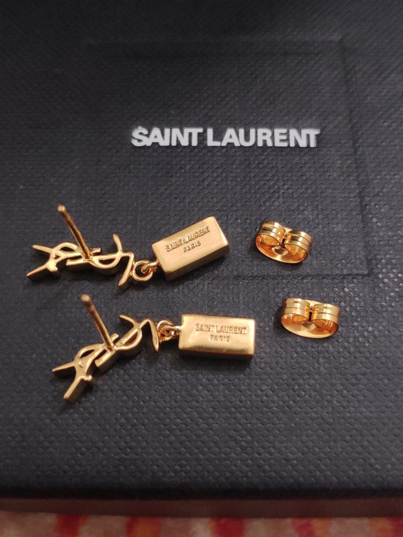 Saint Laurent・サンローラン　YSLピアス 金色　超美品