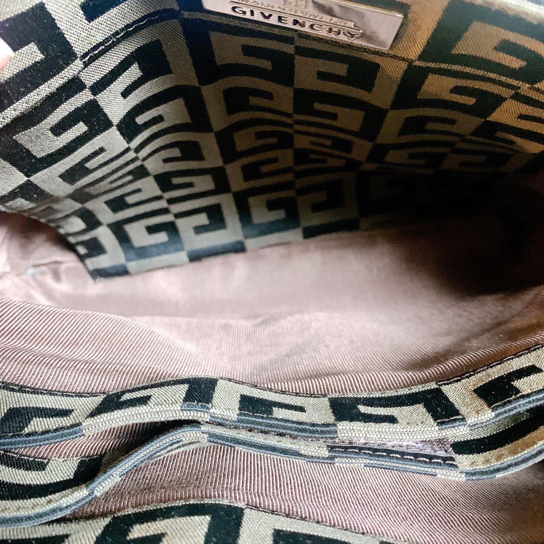 【極美品】GIVENCHY 4Gロゴ キャンバス モノグラム ハンドバッグ