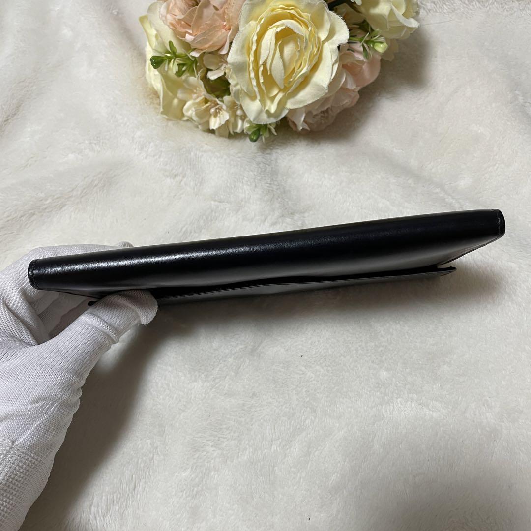 セリーヌ ヴィンテージ イタリア製 長財布 黒 金 カード収納 美品 角綺麗 画像10
