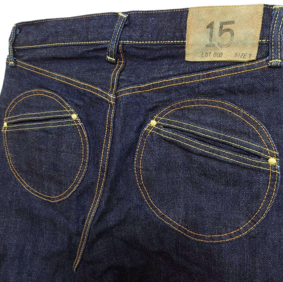 【良品】jyugo ジュウゴ セルビッジ デニムパンツ ジーンズ 日本製 濃紺