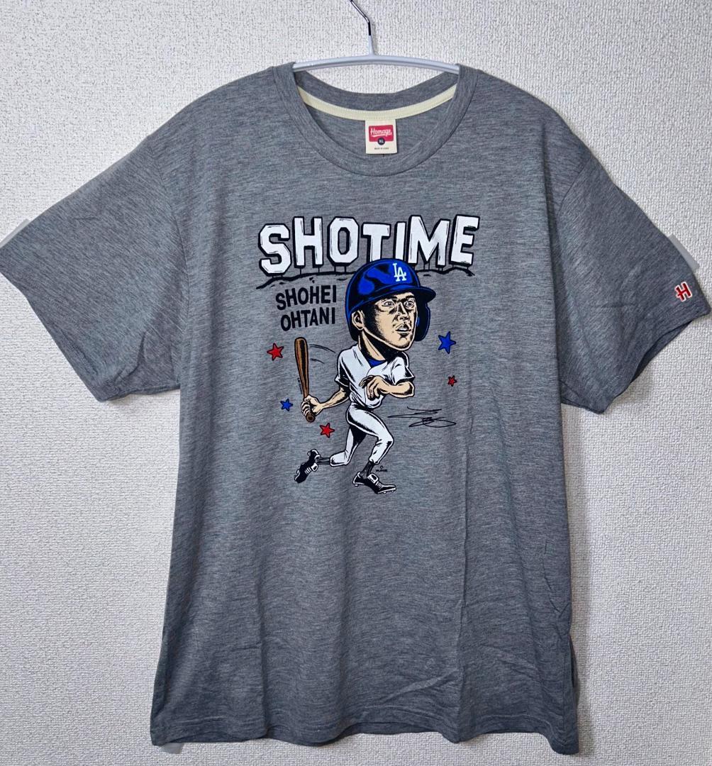 MLB 大谷翔平 ドジャース グラフィック Tシャツ  XLサイズ グレー