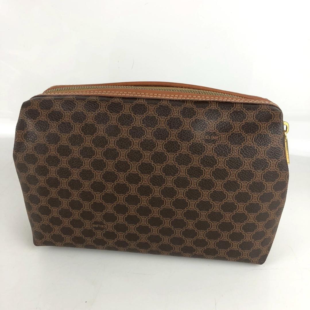 CELINE セリーヌ ポーチ マカダム ブラウン 小物 レディース ブランド CELINE セリーヌ ポーチ マカダム ブラウン 小物 レディース