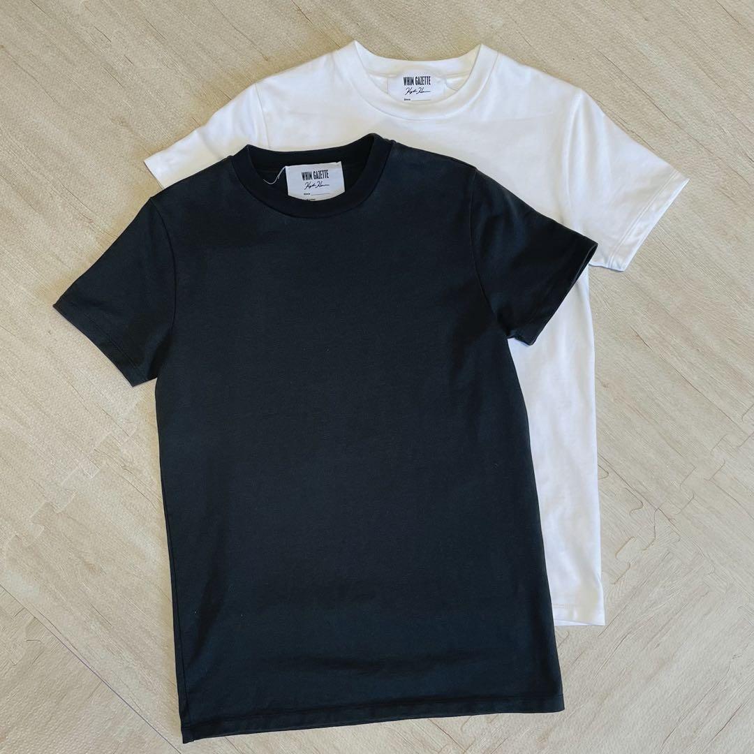 Whim Gazette長谷川京子さんコラボ天竺パックTee【2枚SET