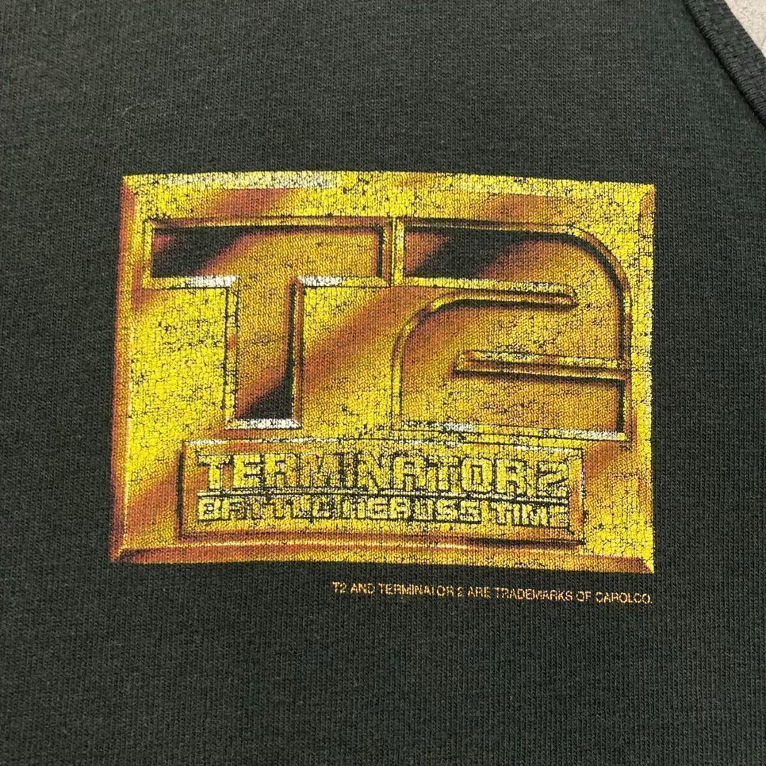 US古着【映画ターミネーター2 ノースリーブ タンクトップ Tシャツ】メンズXL