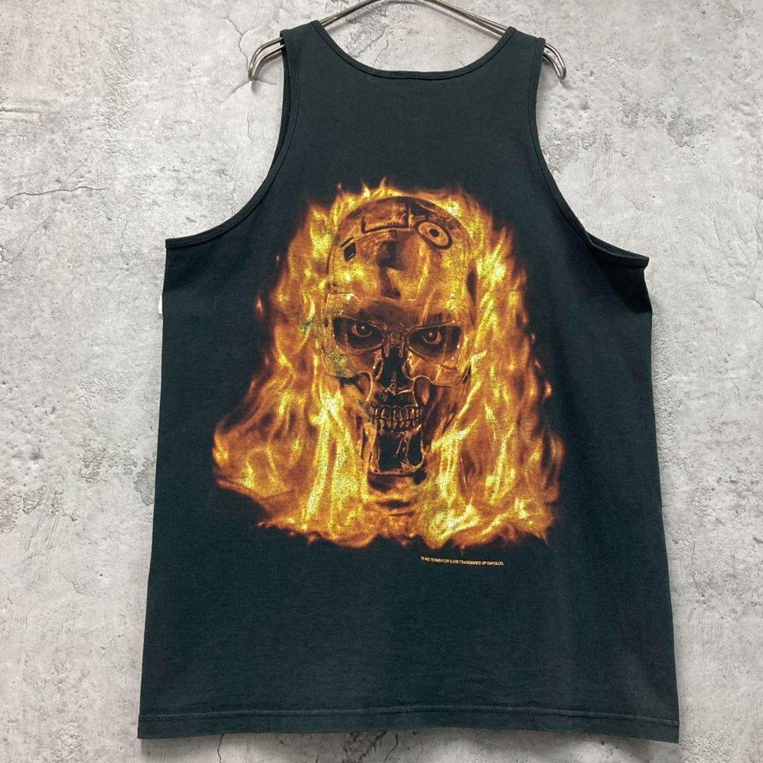 US古着【映画ターミネーター2 ノースリーブ タンクトップ Tシャツ】メンズXL