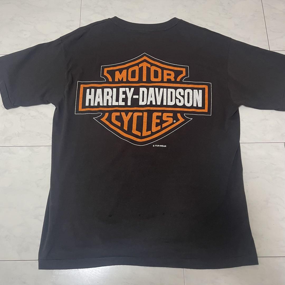 Harley Davidson ハーレー Tシャツ ロンT フェード　90s King of the Road 90s Harley-Davidson ハーレー ロンT