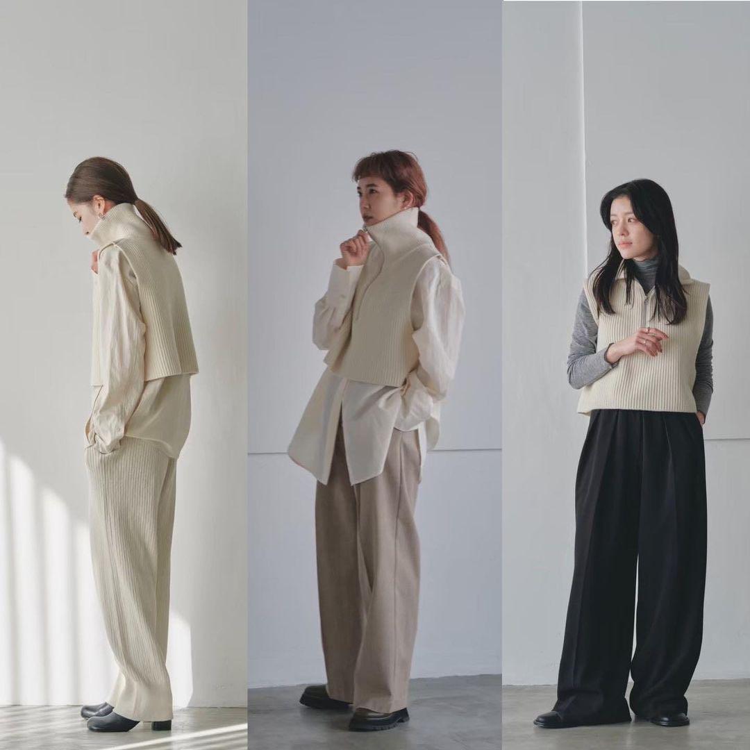 maa様専用 Halfzip Knit Vest