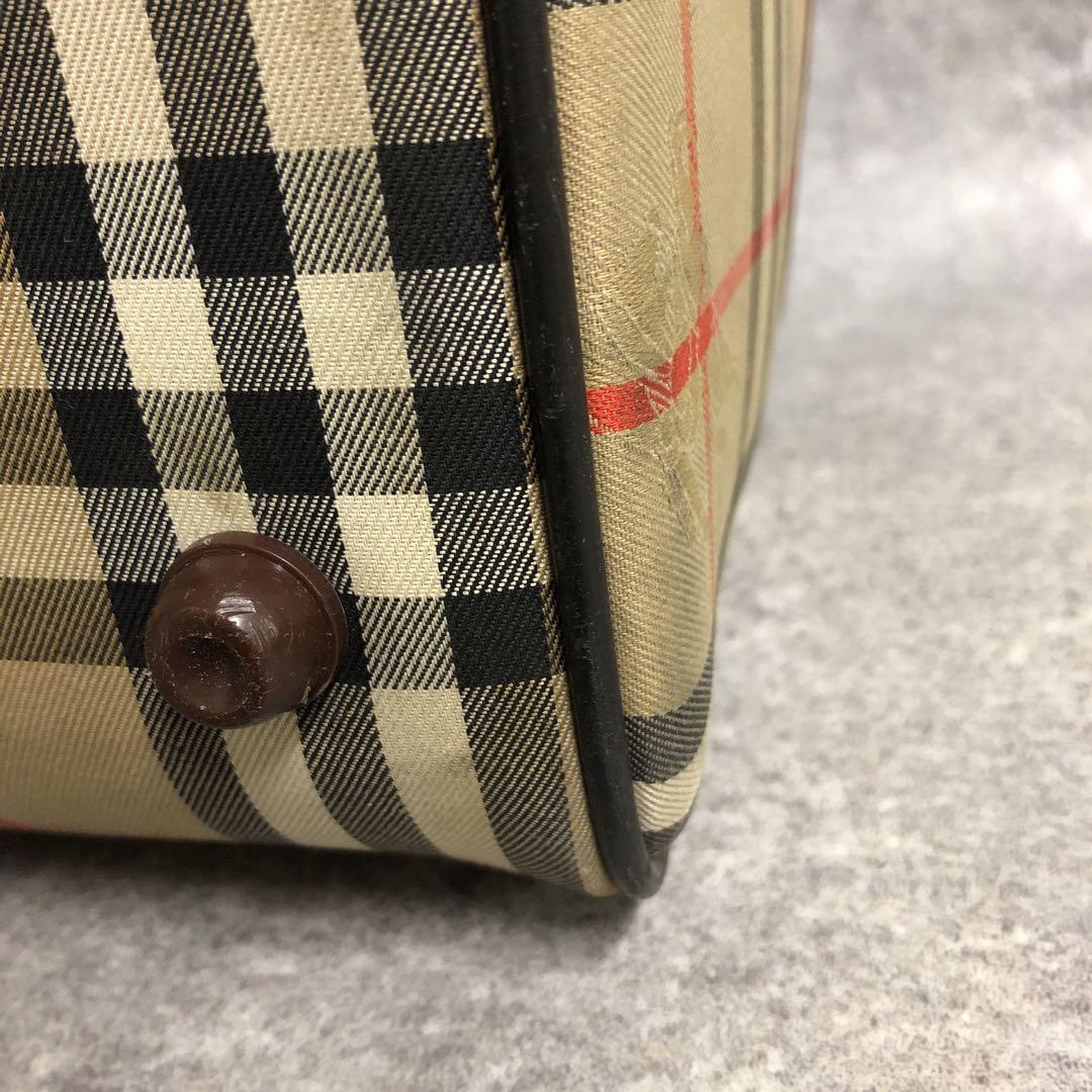■ BURBERRYS バーバリー ボストンバッグ ノバチェック シャドーホース