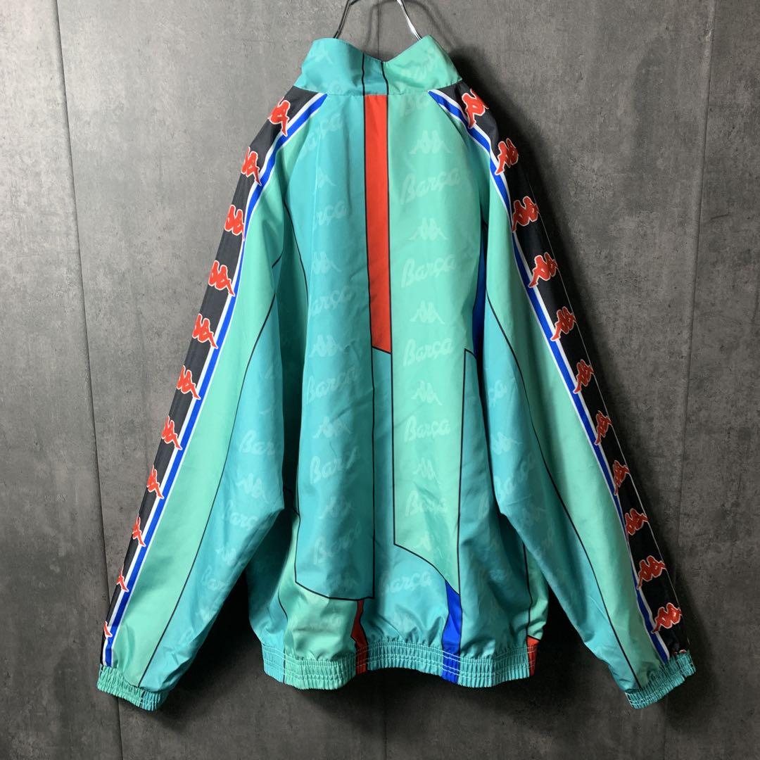 【激レア】 カッパ 古着 バルセロナ 96 トラックジャケット ★リバーシブル