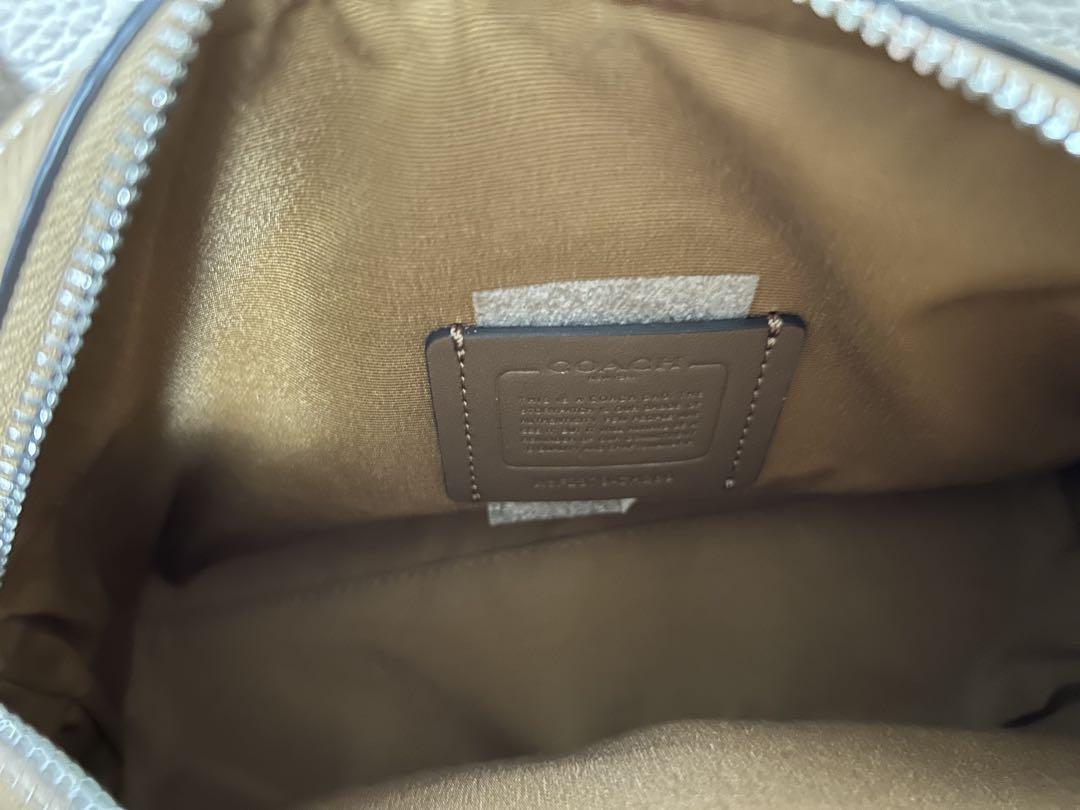 【新品・未使用】COACH ベージュ レザー バッグ