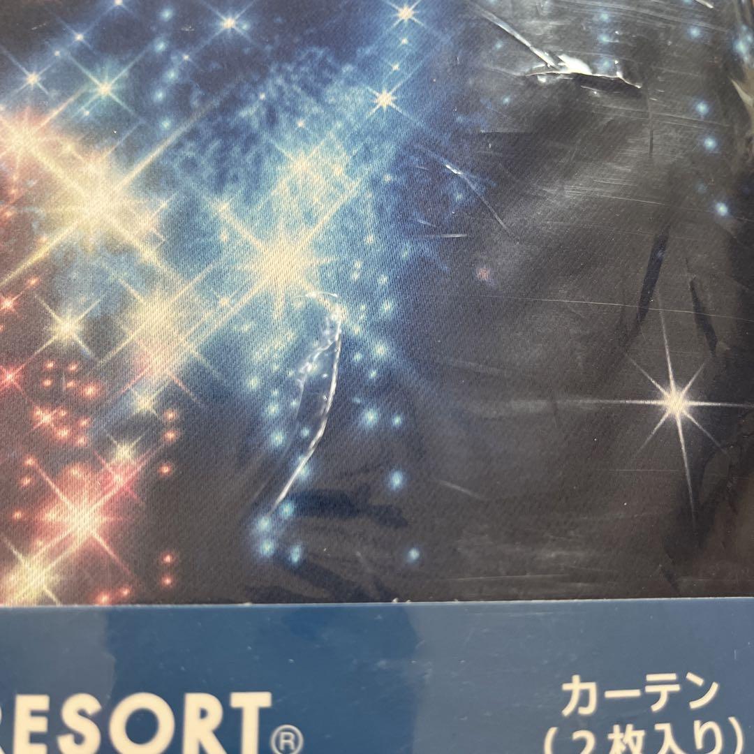 TOKYO Disney RESORT カーテン2枚入 花火 ディズニーカーテン