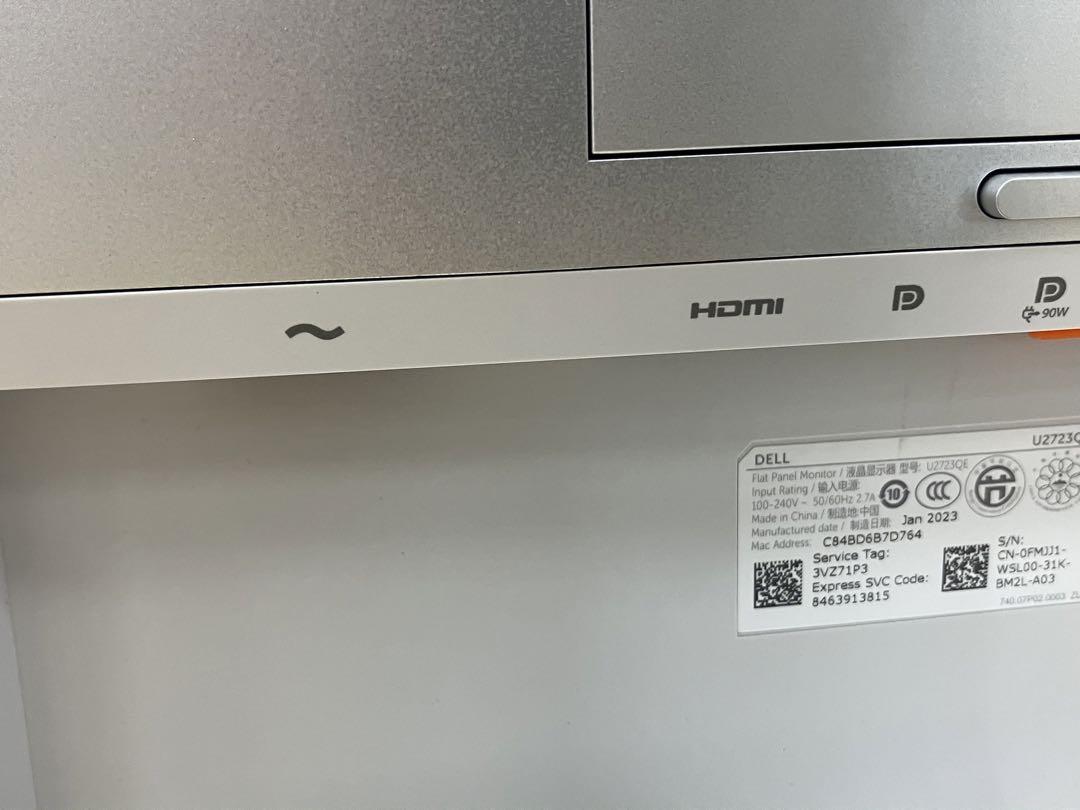 Dell 27インチ 4K USB-C ハブ モニター - U2723QE