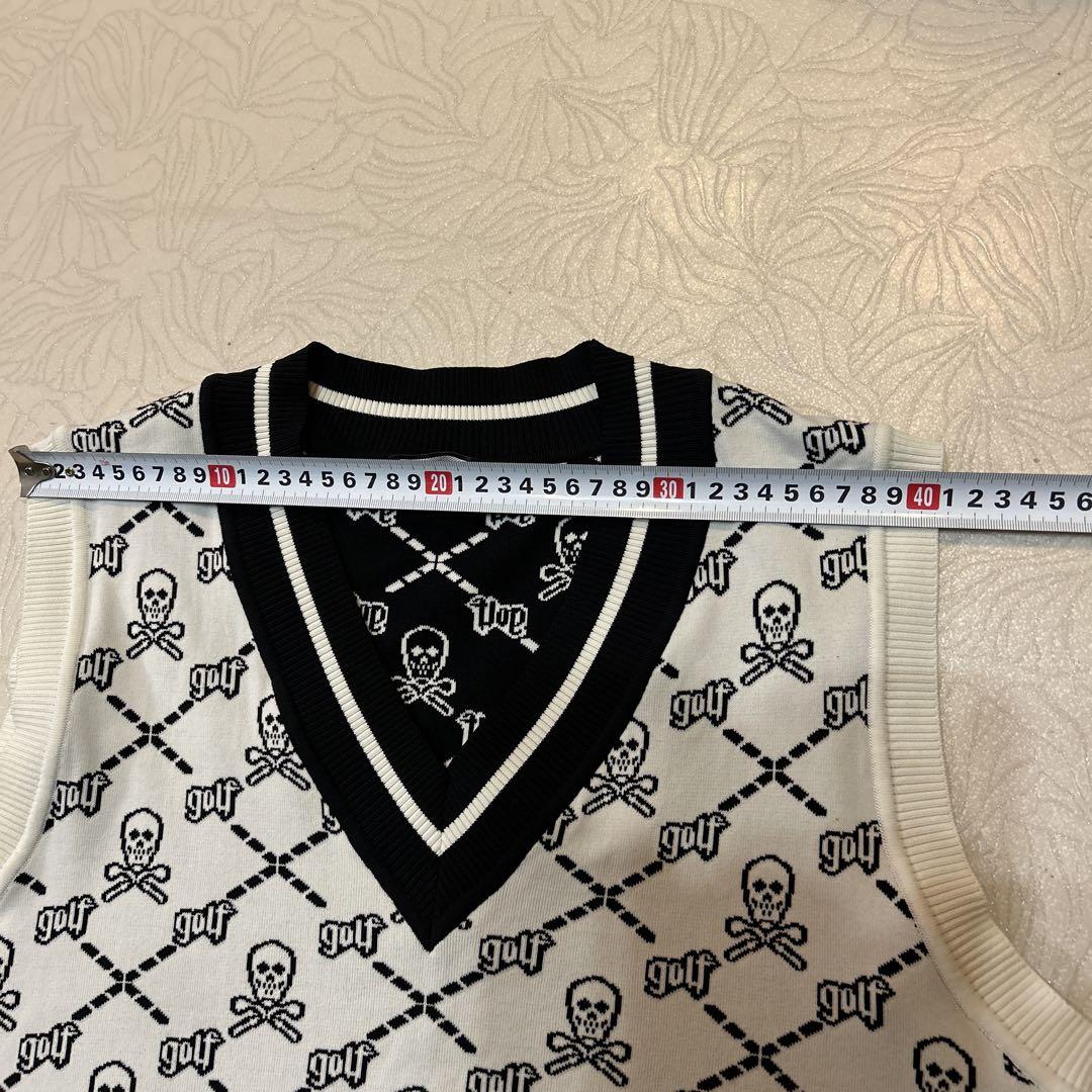 MARK&LONA スカルプリント　ニットベスト MARK & LONA スカルプリント ニットベスト MARK&LONA 【美品