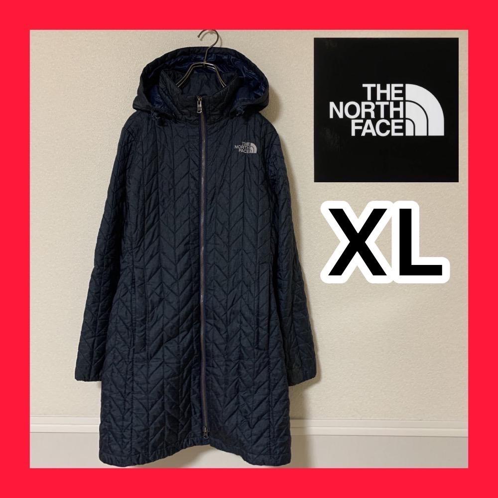 ノースフェイス　レディース　ロングジャケット　ネイビー　XL