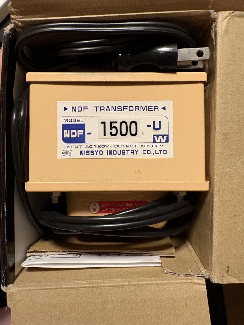 変圧器 トランスフォーマ 日章工業 NDF-1500未使用新品
