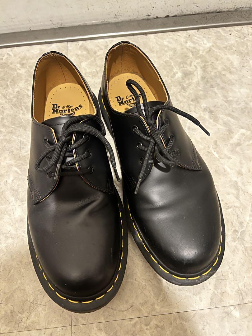 Dr. Martens ブラック レースアップシューズ 3ホール - メルカリ