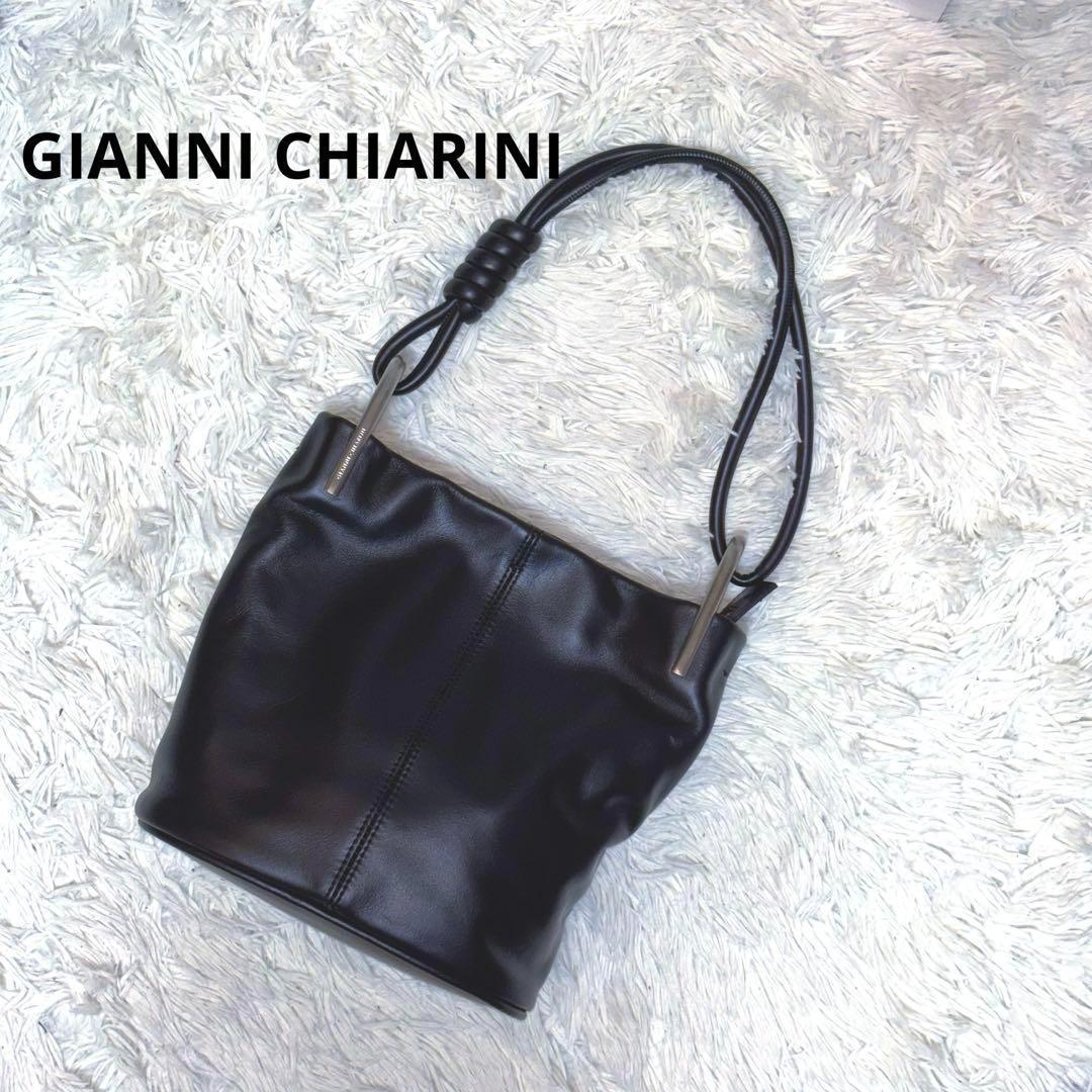 美品 GIANNI CHIARINI イオーネ ワンショルダー ノットモチーフ