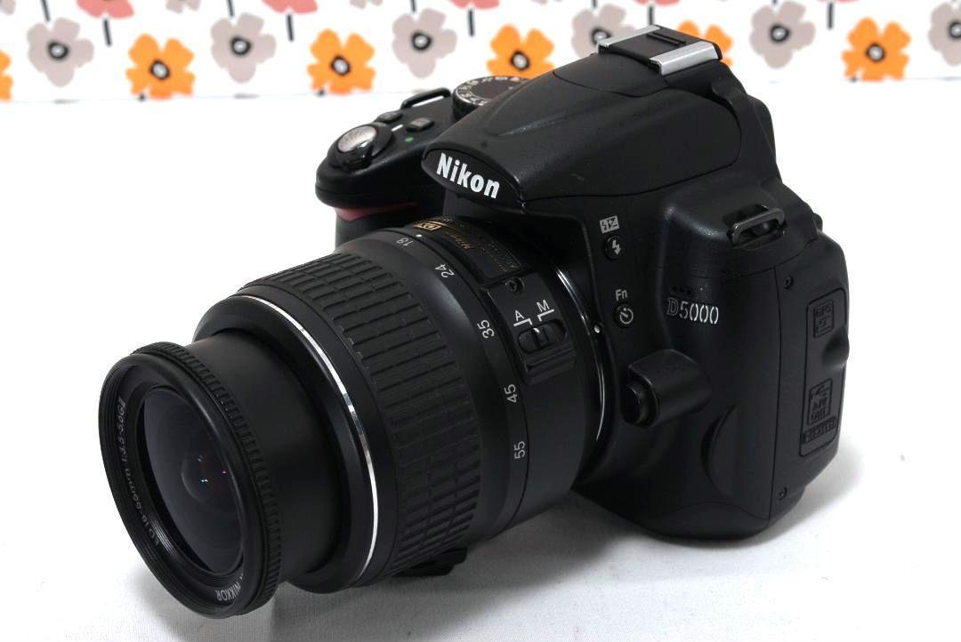 ショット数少なめ❣️Nikon D5000⭐️スマホ転送 一眼レフカメラ スマホ転送◎⭐️Nikon D5000 レンズキット S数少なめ 望遠