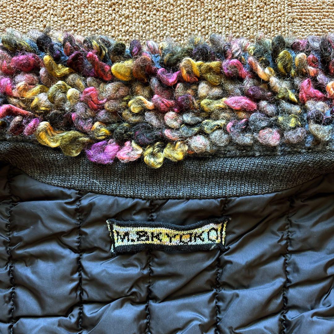 【美品】M.&KYOKO エムアンドキョウコ　ロングコート ブルー系