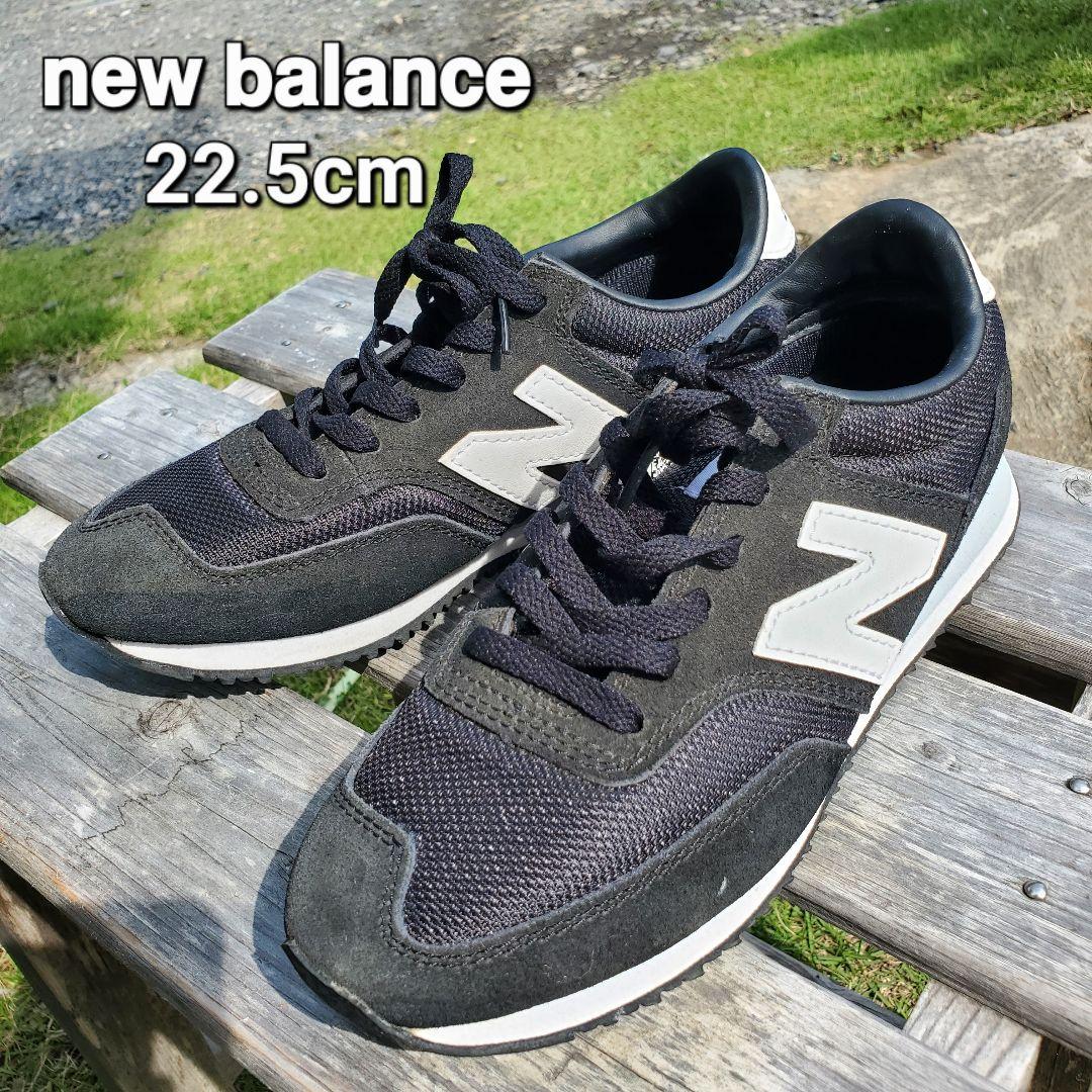 New Balance スニーカー 22.5cm 黒/白