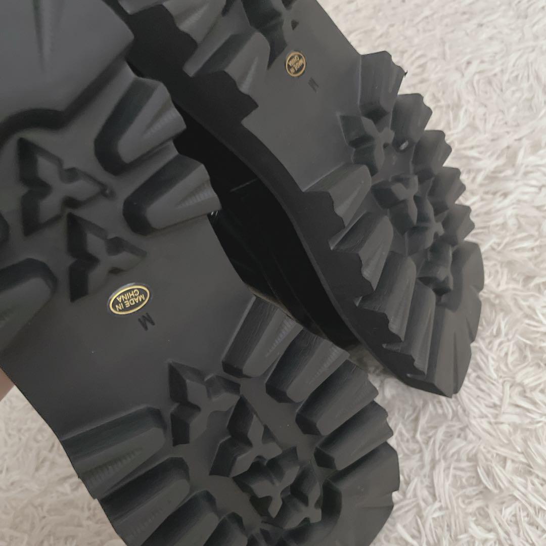 【新品】Darich エナメルプラットフォームローファー M