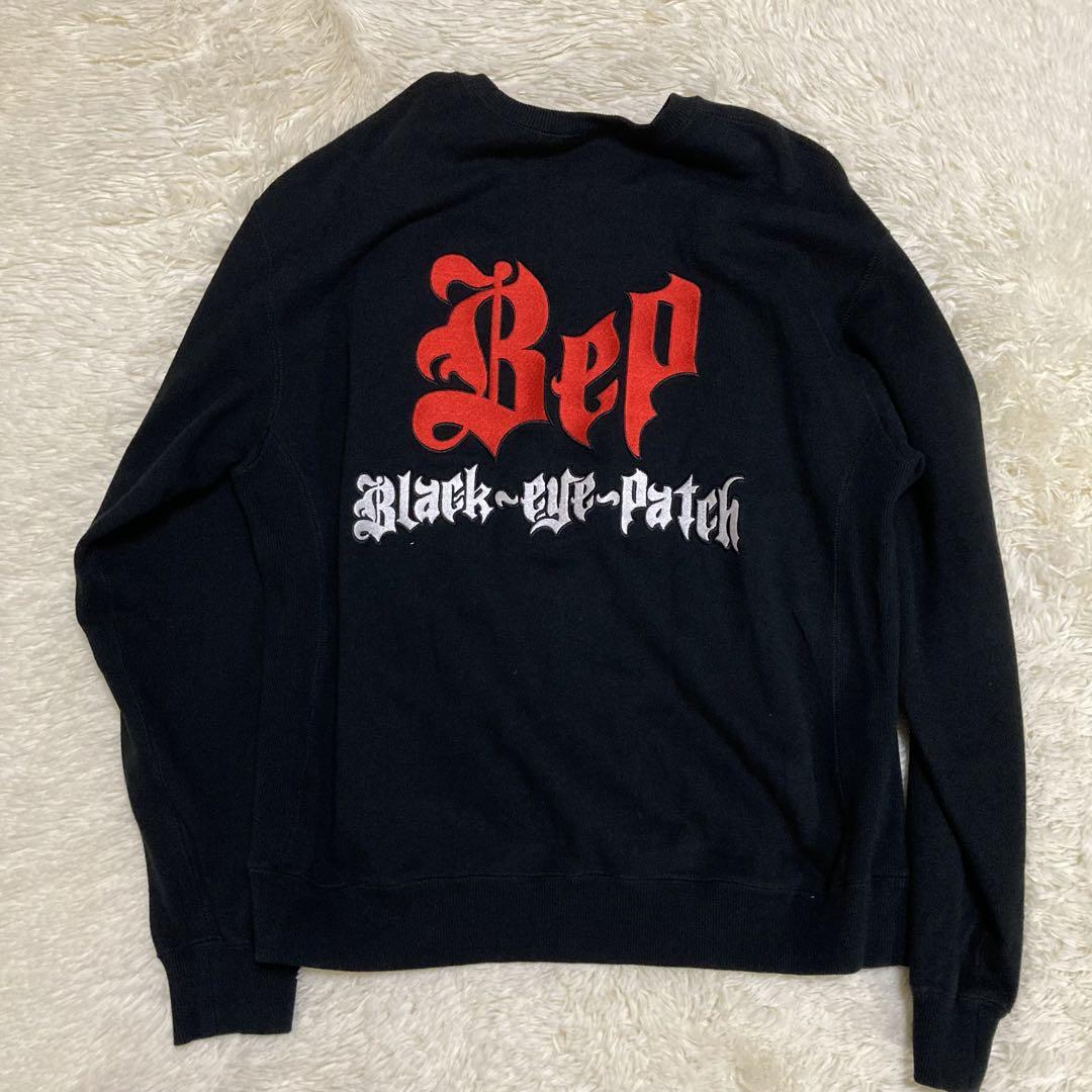 美品　ブラックアイパッチ　THUG’ S HARMONY CREW SWEAT