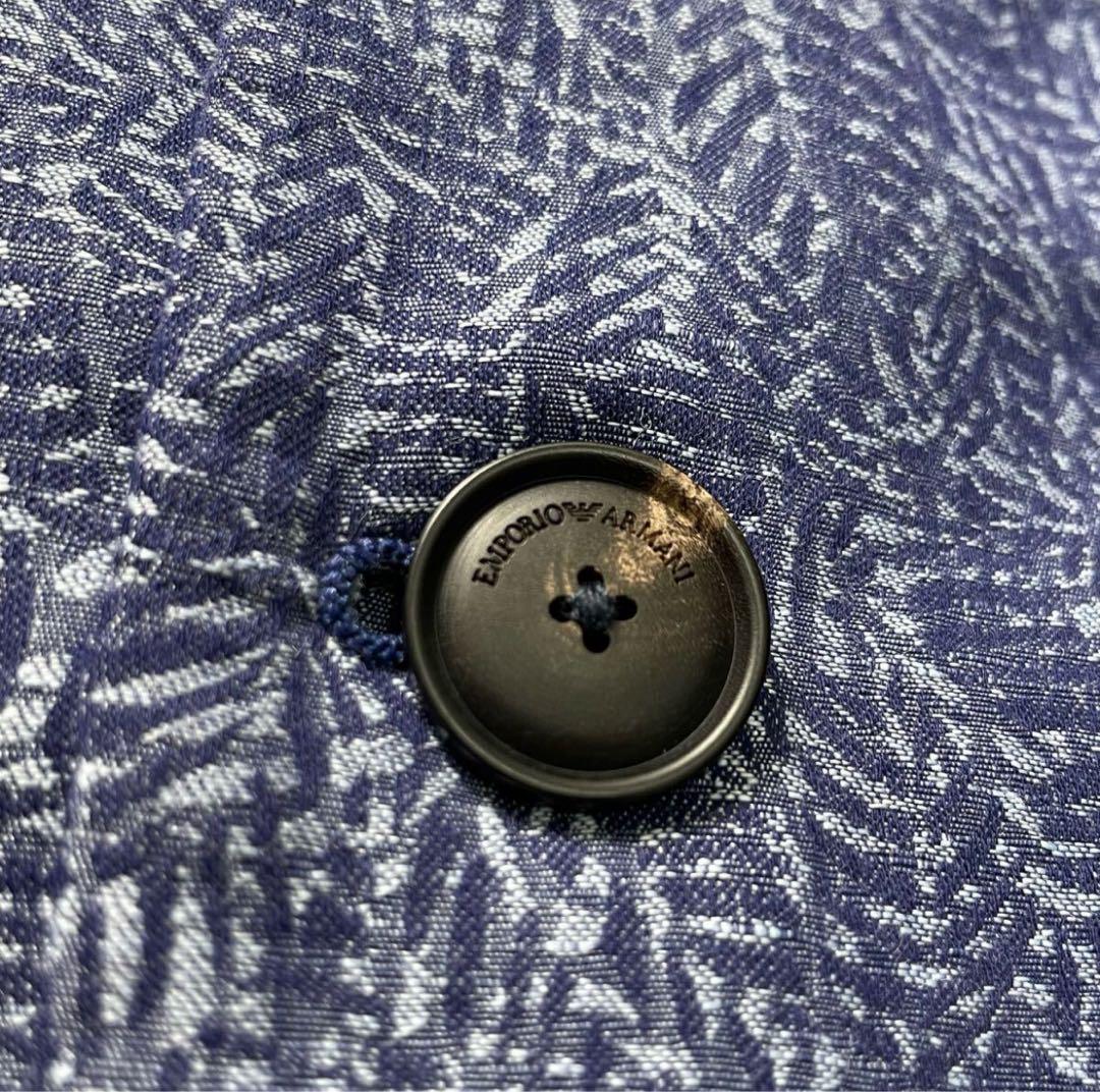 EMPORIO ARMANI 青 テーラードジャケット50サイズ