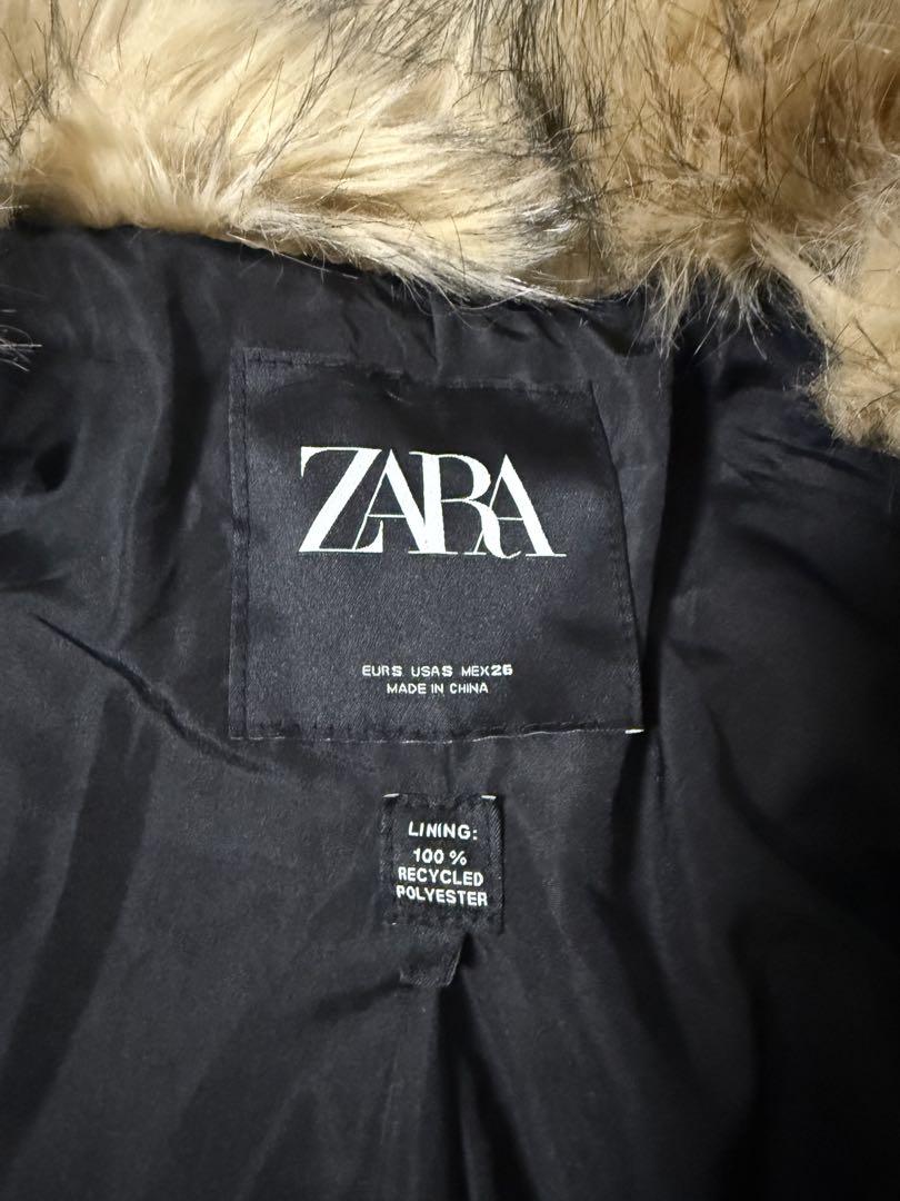 完売商品】ZARA ベージュ ファーコート