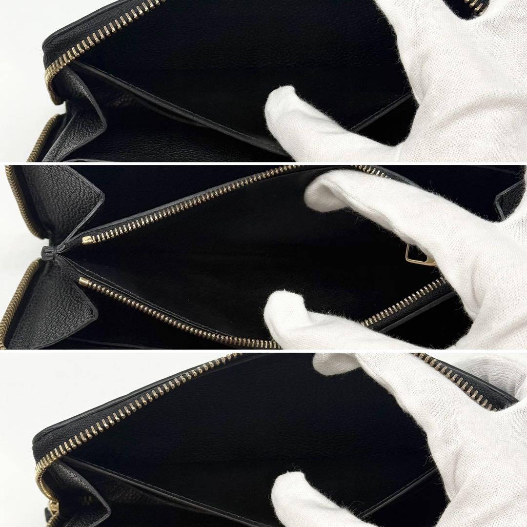 ✨極美品✨ルイヴィトン アンプラント ジッピーウォレット クレマンス 長財布 黒