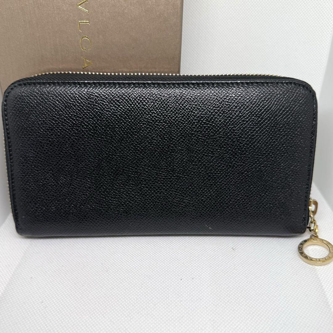 ✨超美品✨ブルガリ ビーゼロワン 長財布 ラウンドジップ 黒 ゴールド金具