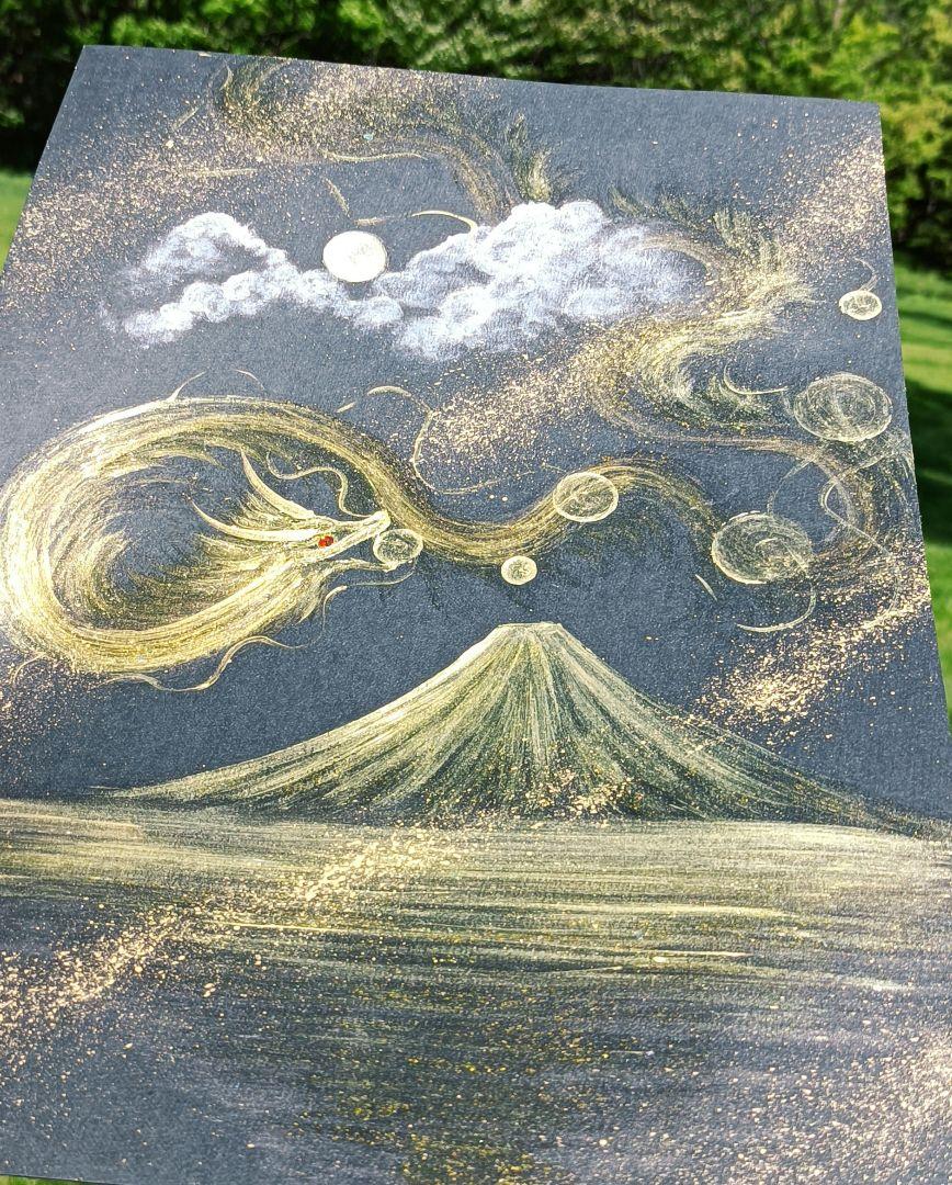 開運絵画　❀金世界❀　導き　照らす