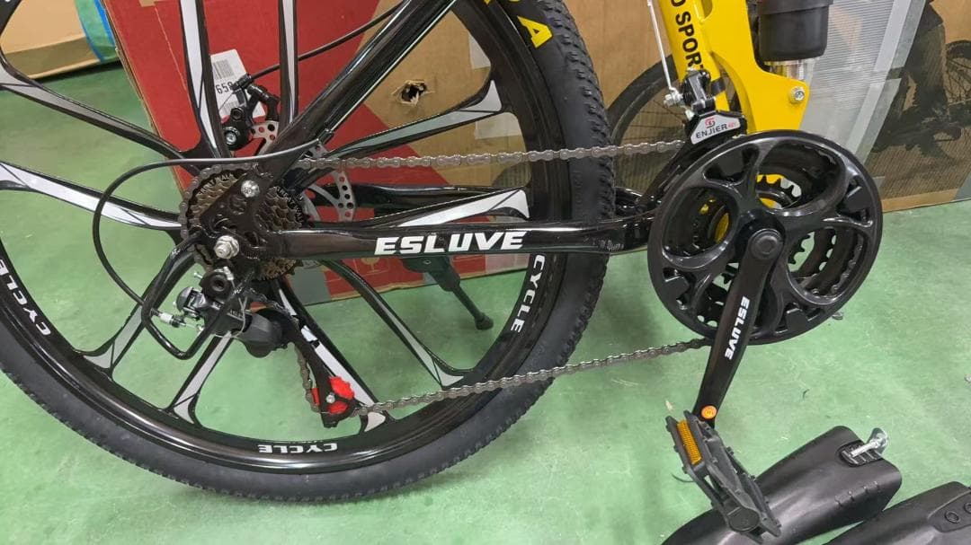 Esluve マウンテンバイク 26インチ 21段変速 折りたたみ自転車 BRIGHTFACE_UK