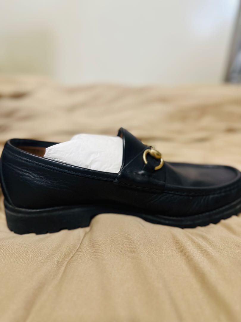 GUCCI グッチ　ローファー　ビットローファー　金　41ハーフ