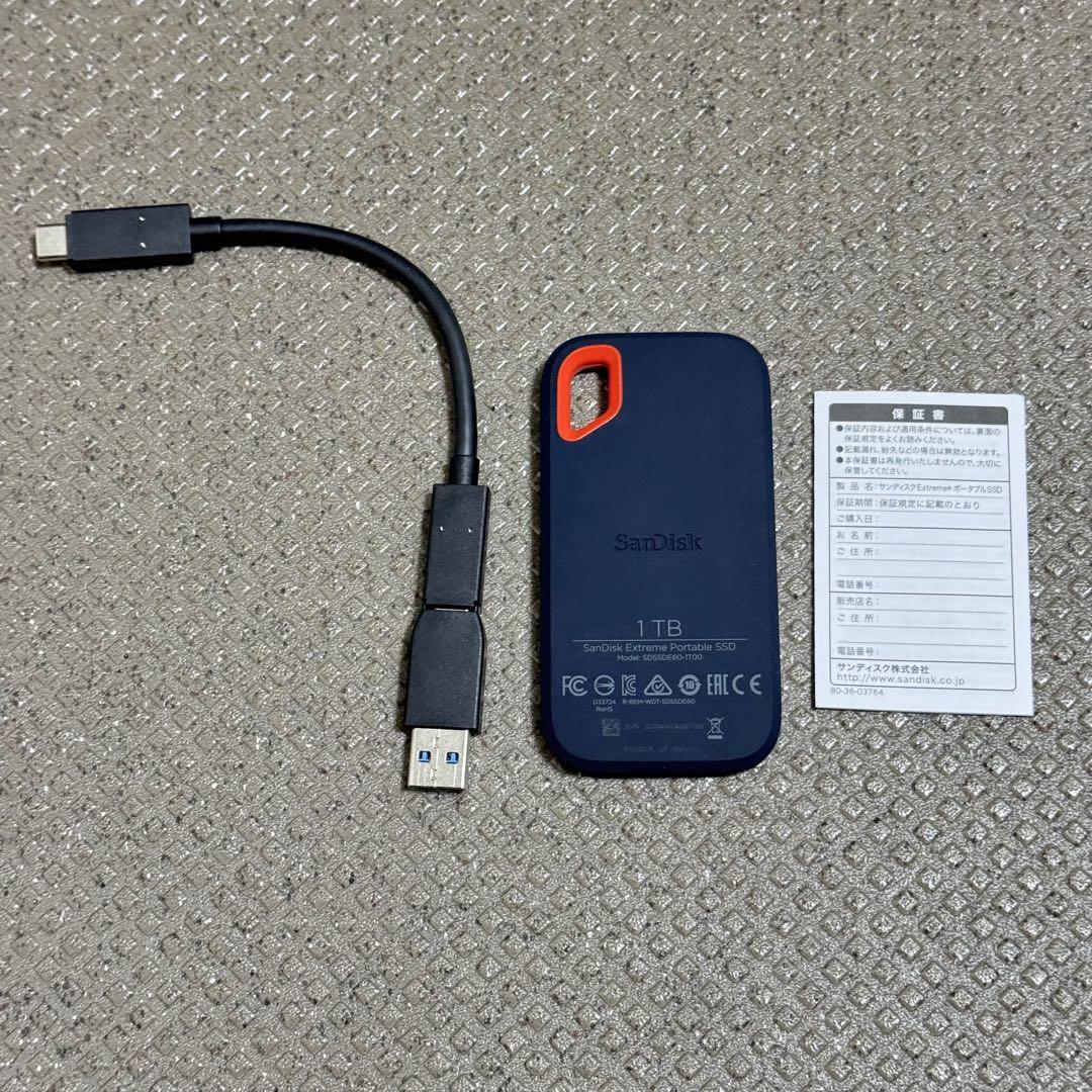外付けハードディスク・ドライブ SanDisk PortableSSD 1TB USB3.1 Gen2