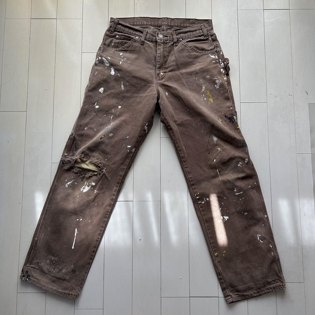 【希少】vintage dickies painted workpants 画像1
