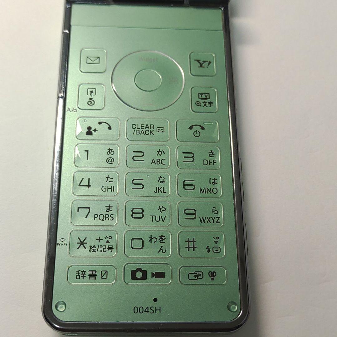 ソフトバンク 3G ガラケー 004SH パフュームグリーン - メルカリ