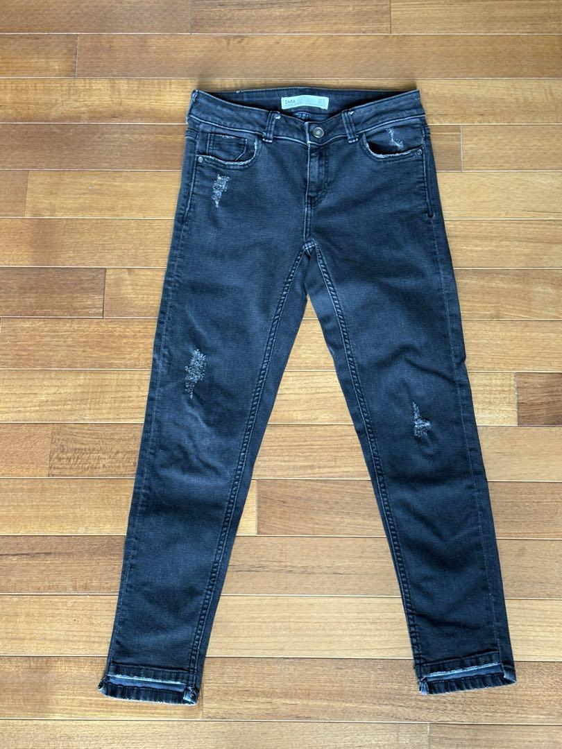 ZARA Z1975 DENIM スキニーデニム ブラックEUR34 - メルカリ