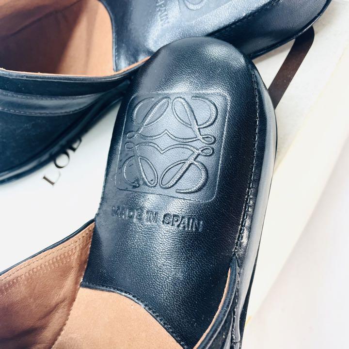 LOEWE ロエベ　アナグラム　レザー スリッパ 室内履き ルームシューズ